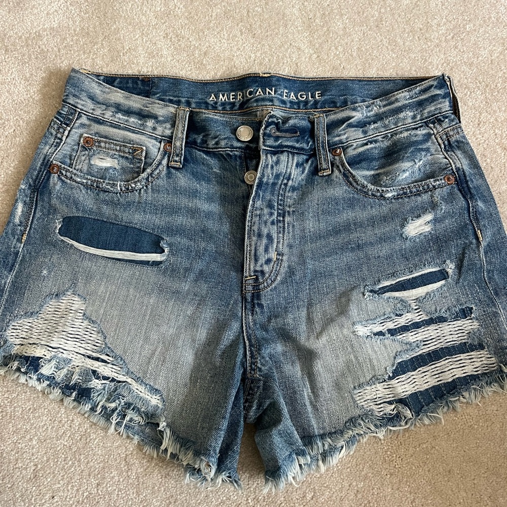 American Eagle Distressed Jean Shorts